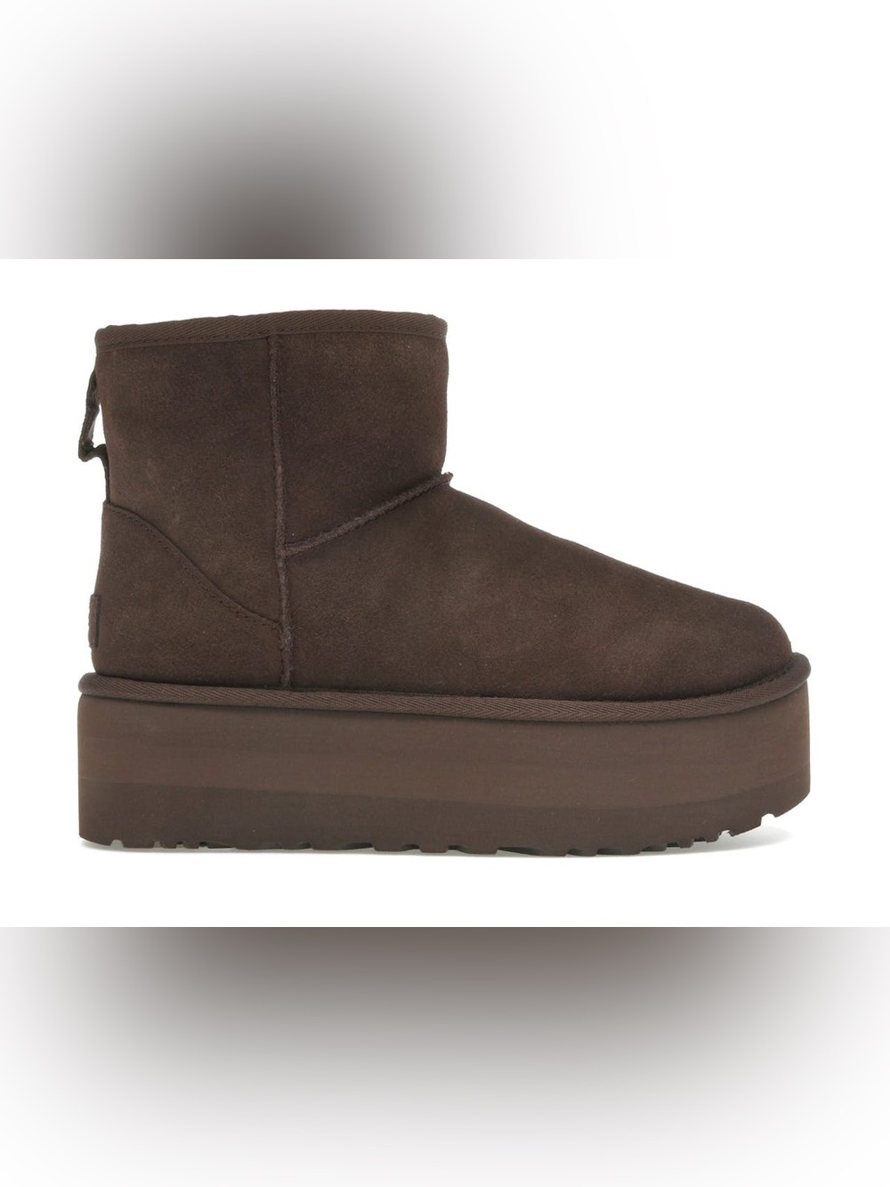 UGG Classic Women's Brown Suede mini Platform boot